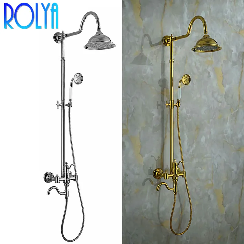 Golden Bathroom Shower Set_副本