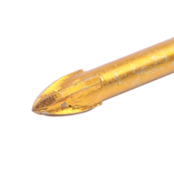 

10x Hex Shank Titanium Ceramic Tile Marble Glass Drill Bit For Screwdriver 6mm