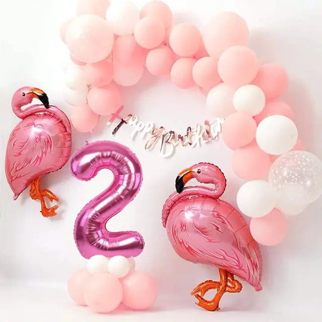 Palloncini numero rosa gigante 32in Mylar Foil numero grande 10 11 16 30 40  50 60