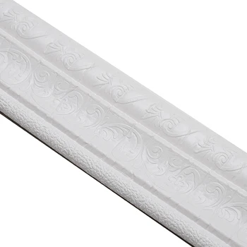 

Black/grey/white Self-Adhesive Wall Border Stickers 230cm PVC Wall Waist Line Stickers 3D Printed Waterproof Floor Edge Decor