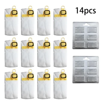 

14x Dust Bag+Scent Sticks For Vorwerk Composite Garbage Bag VK140 VK150 FP-140 For Vacuum Cleaner Dust Bag + Fragrant Sheet
