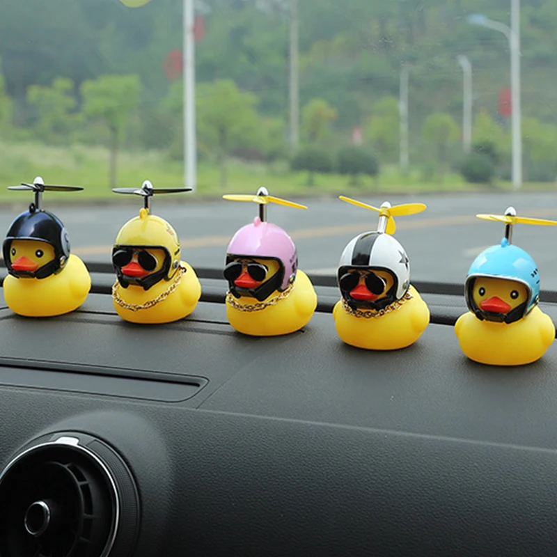 1pc Duck Design PVC Car Ornament, Rubber Duck