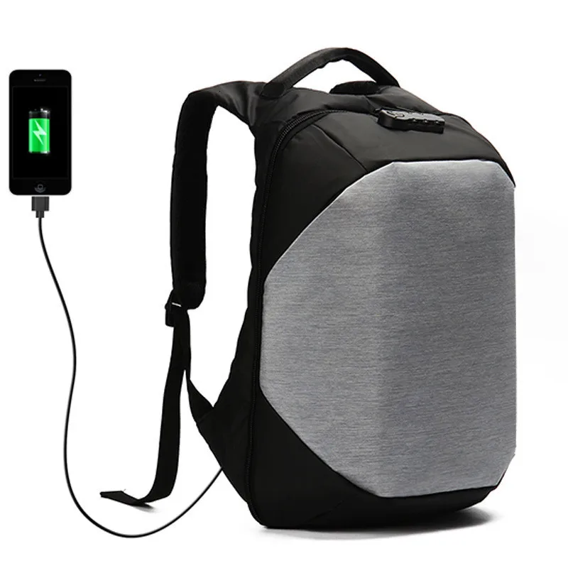 External USB Charging Backpack Men 15Inch Laptop Backpack Multifunction Nylon Waterproof Fashion Travel Schoolbag male Backpacks