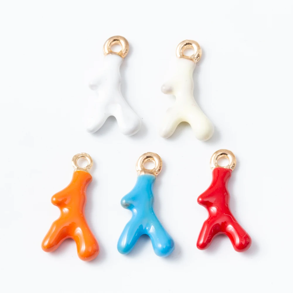 10 шт. эмалью в виде оленьих рогов и очарование кулон для Для женщин изготовление