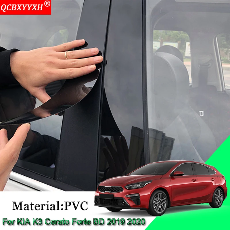 

Car Styling PVC Car Window Trim Sticker Middle Column Stickers Decoration Auto Accessories For Kia K3 Cerato Forte BD 2019 2020
