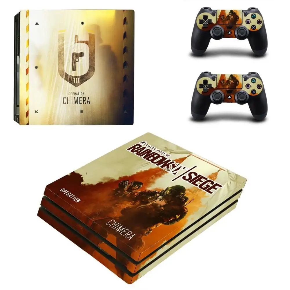 YSP4P-2018 Rainbow Six Siege PS4 Pro наклейка Play station 4 Кожа Наклейка для playstation 4 PS4 Pro консоль и контроллер Скины Виниловые - Цвет: YSP4P-2018