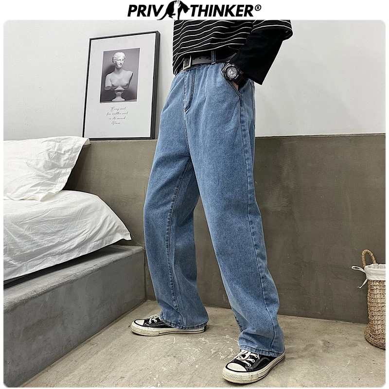 Privathinker Men Blue Casual Solid Straight Jeans Pants 2020 Mens Harajuku Streetwear Casual Denim Pants Male Fashion 5XL Jeans Privathinker Men Blue Casual Solid Straight Jeans Pants 2020 Mens Harajuku Streetwear Casual Denim Pants Male Fashion 5XL Jeans