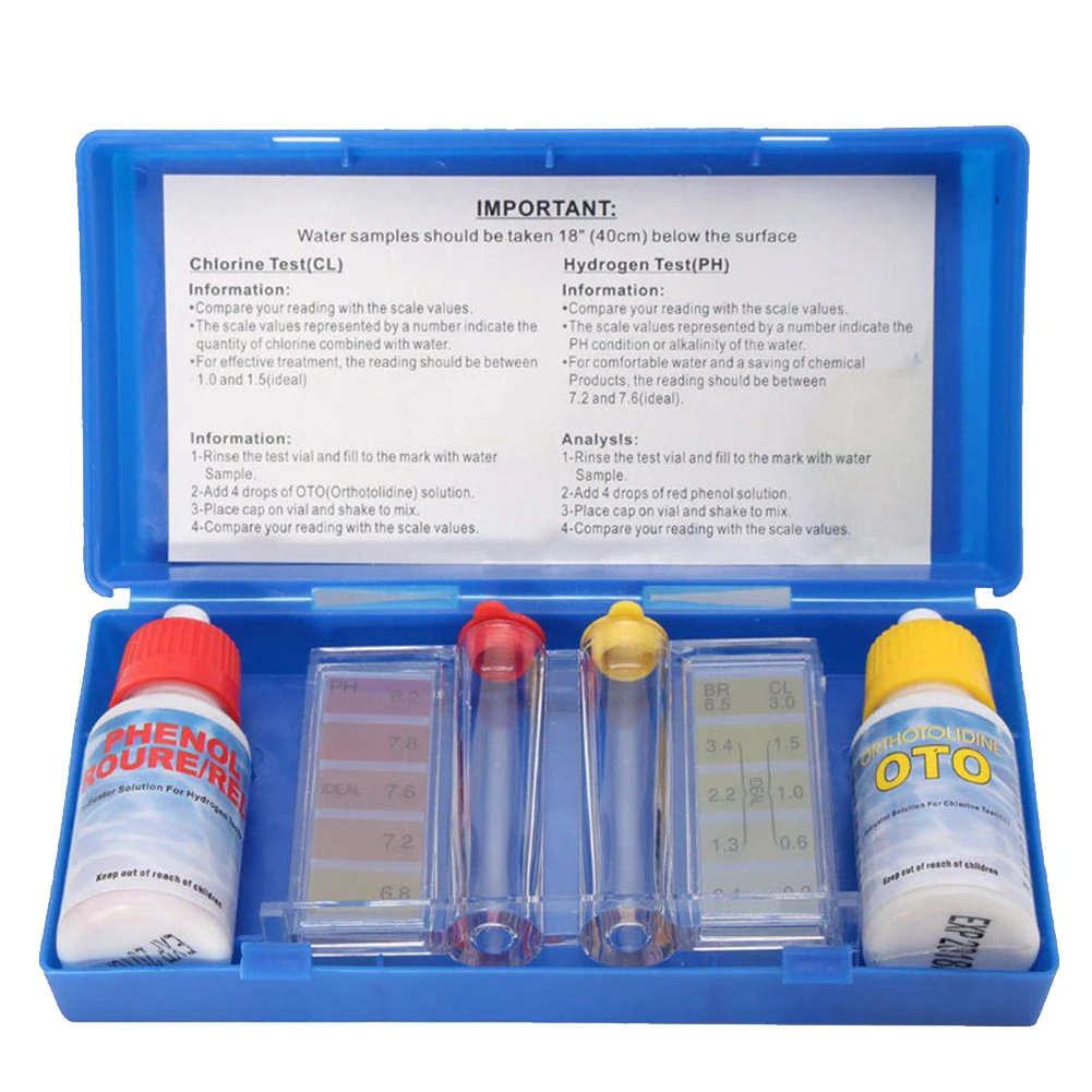 Practical Portable Home Ph Water Quality Test Kit Tools Water Quality Test Kit Reagent Swimming Pool Testing Hydro Tool Ph Meters Aliexpress