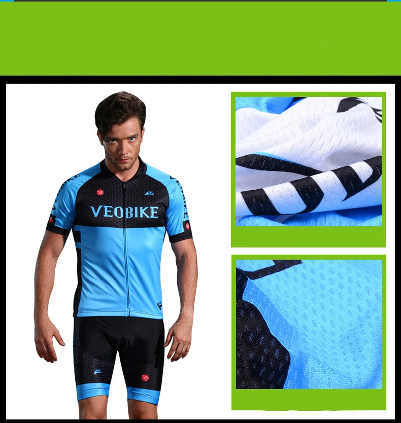 Top Quality Short Sleeve Cycling Jersey Sets Ropa Ciclismo Hombre Bicycle Uniform Quick-dry Bike Clothing MTB Cycle Clothes