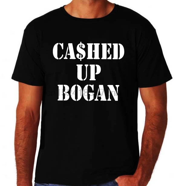 Cashed Up Bogan забавная Aussie состязание Cubbie Мужская Питьевая Новинка черная футболка с