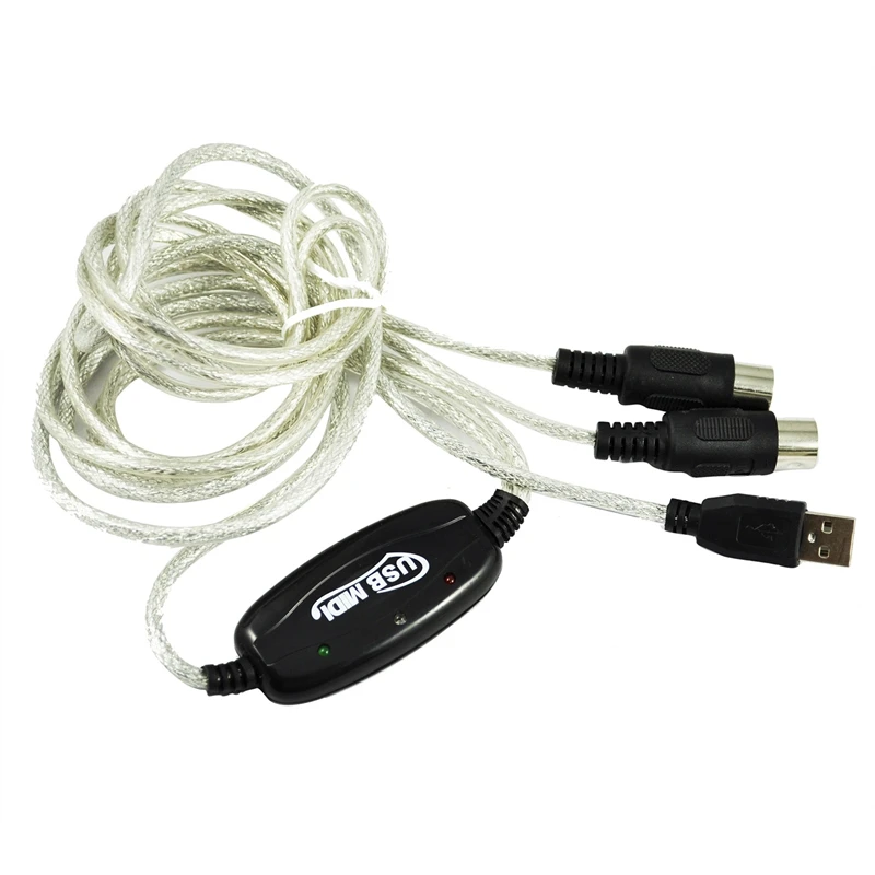 USB MIDI кабель конвертер ПК к музыкальной клавиатуре окно Win Vista XP, Mac OS