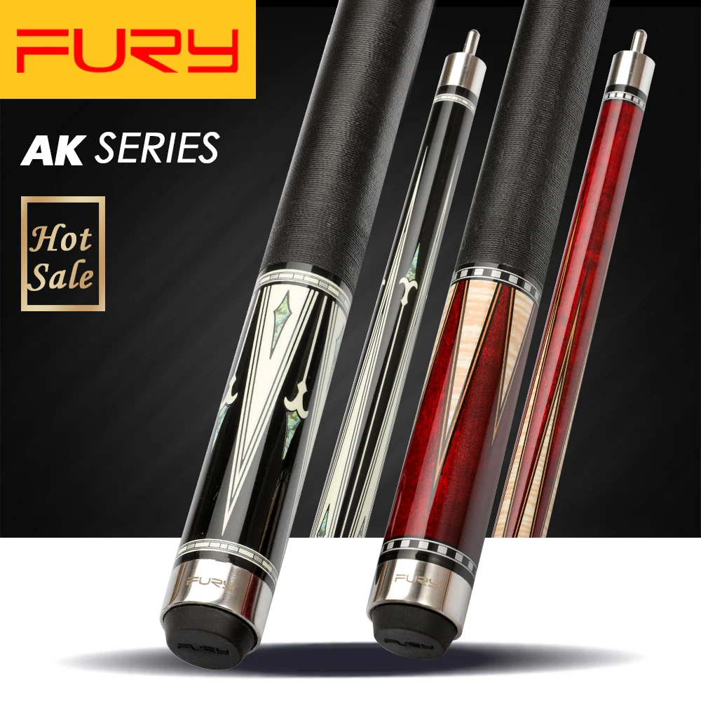 

Fury Cue Billiard Pool Cue AK 11.75mm/ 13mm Tip North American Solid Maple Shaft Handmade Professional Billard Cue with Gifts