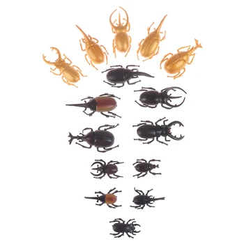 

5pcs 6.5cm/9cm simulation beetle Toys Special Lifelike Model Simulation insect Toy nursery teaching aids joke toys