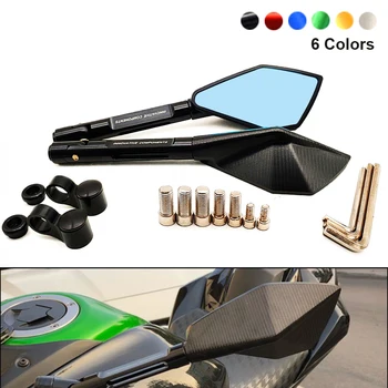

Universial Motorcycle Rearview Mirrors Blue Anti-glare Handlebar Retrovisor For Yamaha MT07 MT09 MT10 mt 07 09 10 mt-07 mt-09