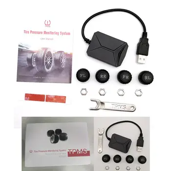 

Tire Pressure Monitor System Klyde External Car Tire Pressure Monitoring System Tire USB style Bluetooth universal TPMS Sensor