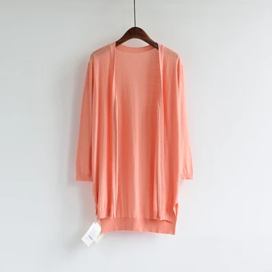 pink sweater Корейский Кардиган большого размера, женский длинный вязаный кардиган, Mujer Pull Femme, длинный рукав, розовый свитер, Осень-зима, свитера - Цвет: pink sweater