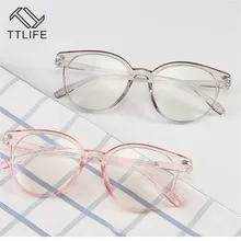 TTLIFE модные круглые очки женские металлические оправа с прозрачными линзами очки Оптические прозрачные очки женские зеркальные розовые yjh0324