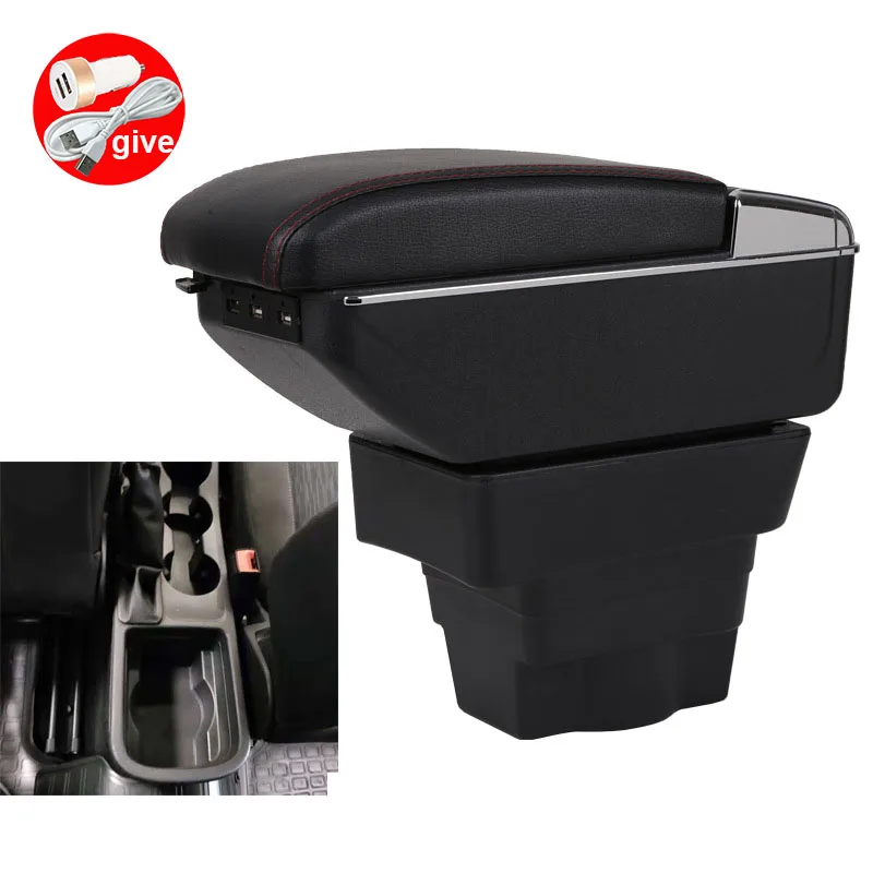 

For Opel Astra Car armrest Opel Astra 2012 model Retrofit parts Armrest box Storage box with USB LED light
