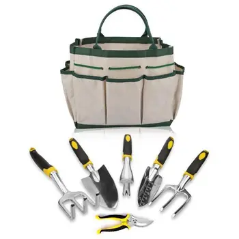 

6PCS/Set Gardening Tool Set for Digging Planting Gardening Kit with Heavy Duty Cast-aluminum Heads & Ergonomic Handles