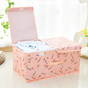 

Storage Box Clothing Storage Bag 2020 Household Items Organizer Storage Box Clothes Finishing Dust Box With Cap Home Supplies
