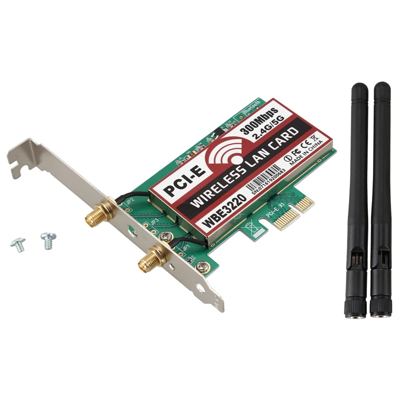 SSU 4G/5G 300 Мбит/с PCI-E X1 WiFi адаптер беспроводной карты чипсет для BCM4322