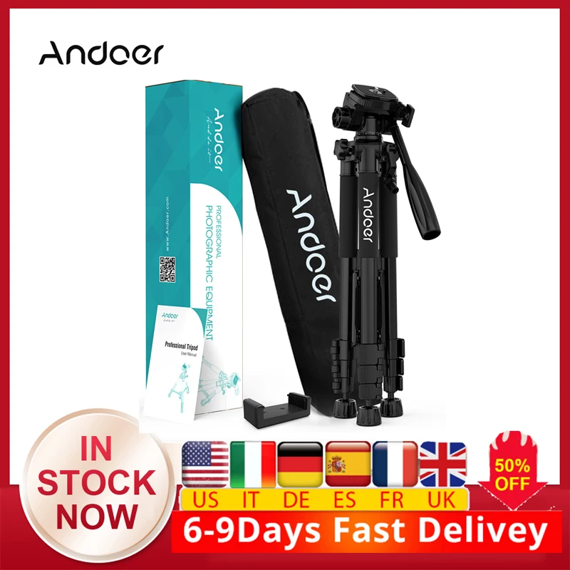 Штатив CZ RU для фотосъемки 57 5 дюйма легкий путешествий | Электроника