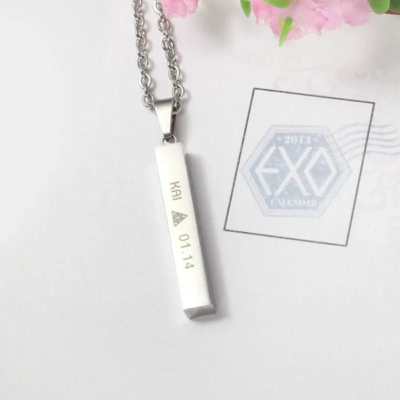Кулон цепочка KPOP EXO EX'ACT Monster Lucky кулон на одной цепочке аксессуары для мужчин и