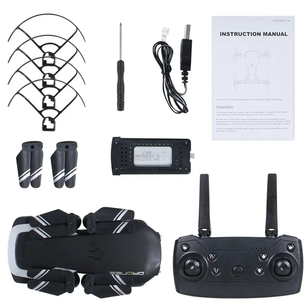 

H2 RC Foldable Drone Headless Mode Drone Four-axis Airplane Mini Drone with 30W Camera APP Control Gesture Photo Drone