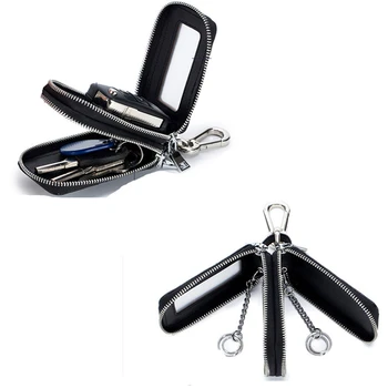 

Leather Men Key Wallet Male Car Key Bag Keys Holder Crocodile Pattern Key Case