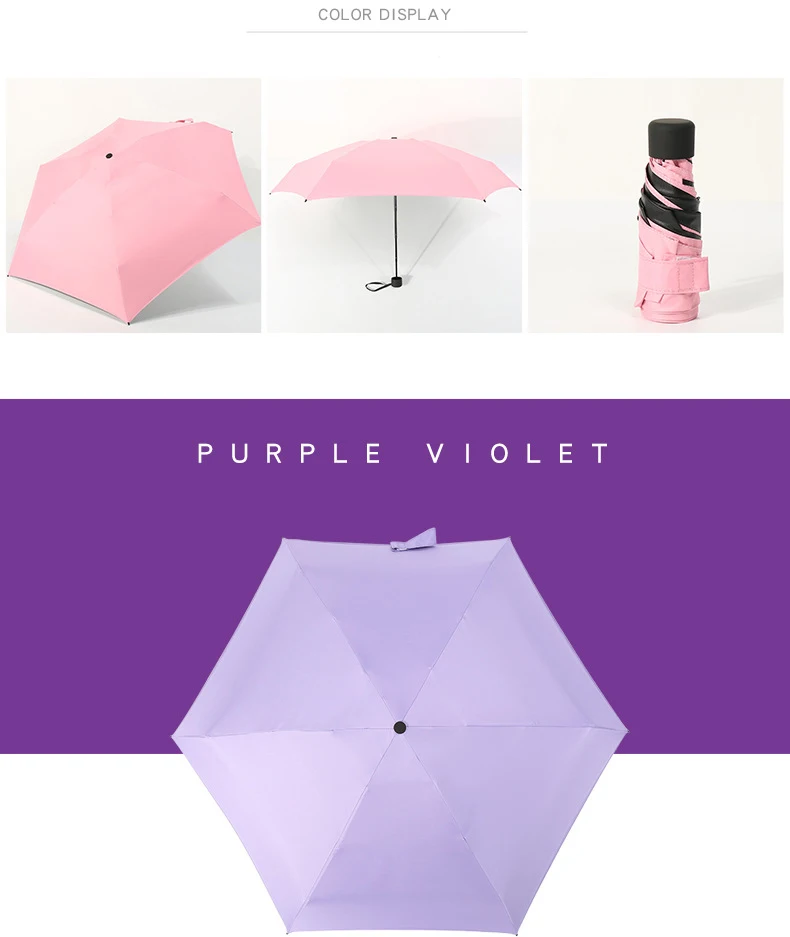 Креативный мини-зонтик для женщин с УФ-защитой, маленькие зонты, 180 г, непромокаемый женский и мужской зонт от солнца, удобный для девочек, для путешествий, Parapluie, для детей