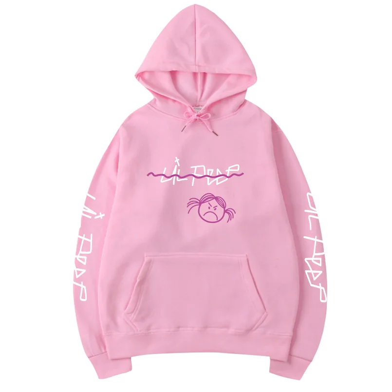 Half Color Hoodie Lil Peep Men Funny Pullover Sweatershirts - ICMerch
