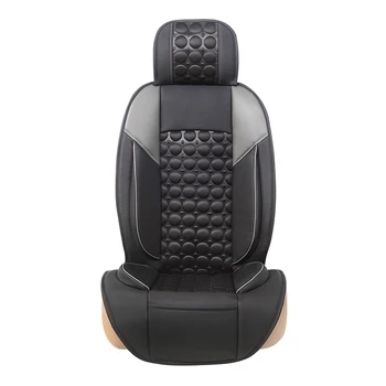 

AUTOYOUTH Fashion Round Printing Front Seat Covers Protector for Cars Universal Fit for Auto SUV Truck(2 PCS Front, Black-Gray)