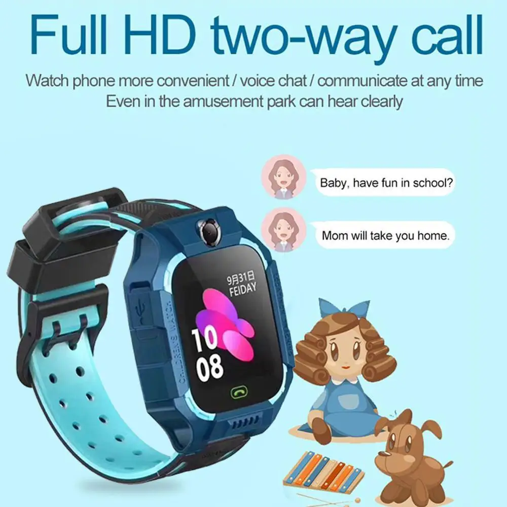 

Z6 Children's Smart Watch IP67 Deep Waterproof 2G SIM Card GPS Tracker SOS Anti-lost Smart Watch For IOS Android PK Z5 Q12 Q50