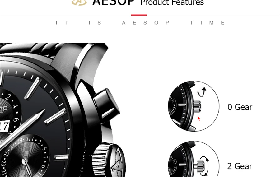 Мужские s часы лучший бренд класса люкс AESOP Мужские автоматические механические часы мужские из нержавеющей стали Tourbillon часы мужские Relogio Masculino
