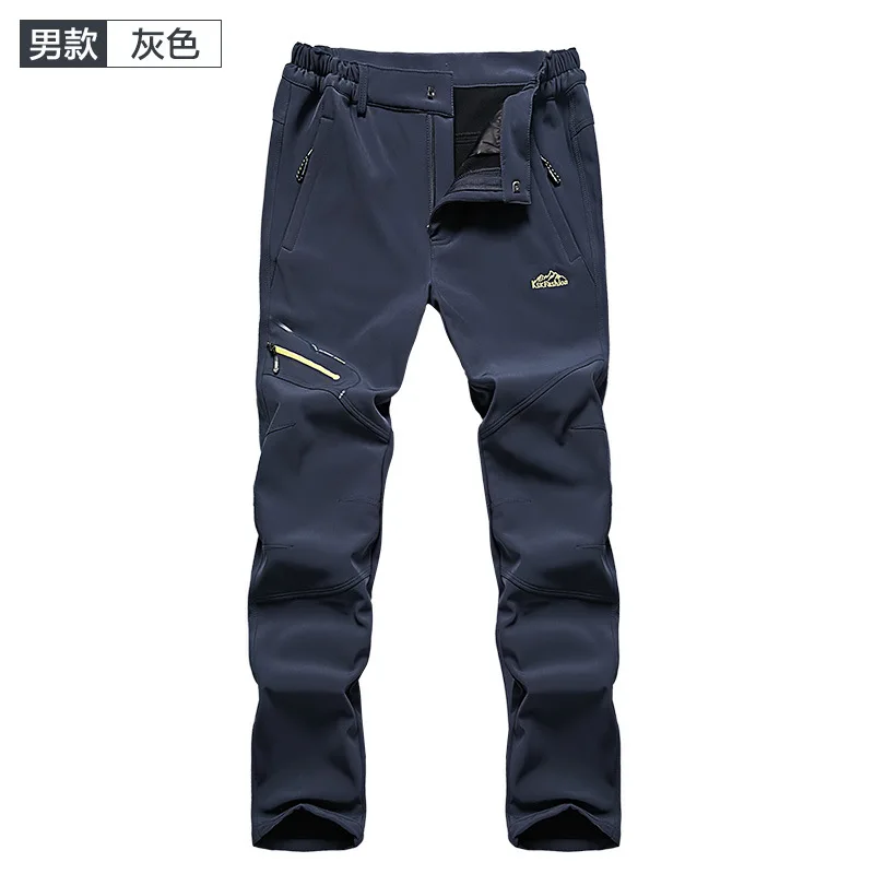 men03 Man Women snowboarding pants Windproof Fishing Camping Hiking Skiing Trousers Winter Thicken Warm Fleece Softshell Skiing Pants - Цвет: men03