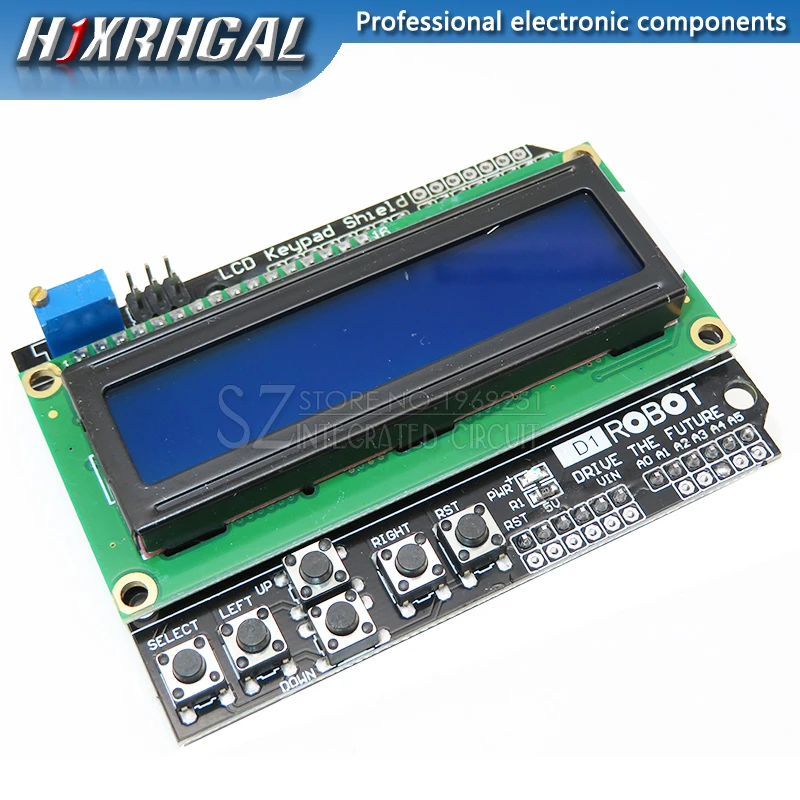 1Pcs Tastiera Lcd Shield Lcd1602 Lcd 1602 Modulo Display Per Arduino Atmega328 Atmega2560 Raspberry Pi Uno Schermata Blu