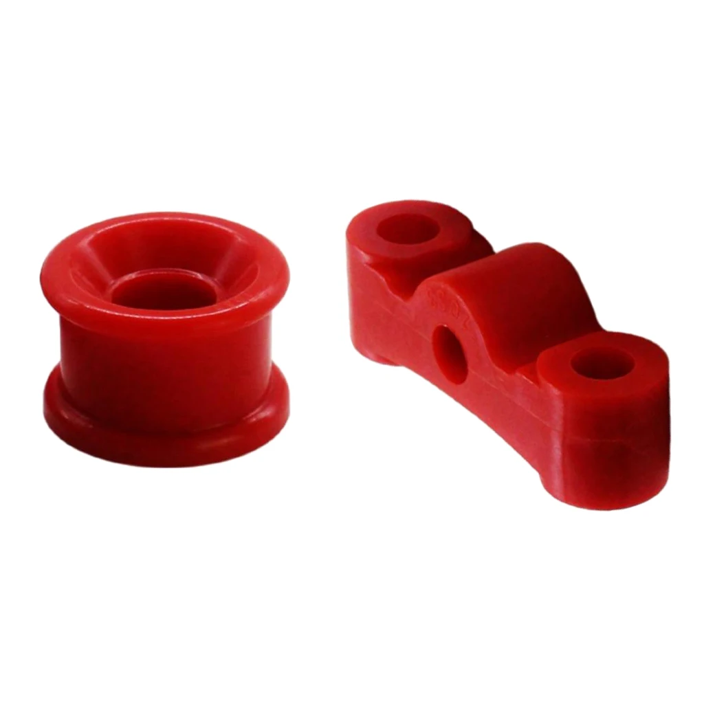 2 Pieces Shifter Bushing Kit Car Gear Stick Shifter Knob Shift Lever for Honda CIVIC B16 B18 1988-2000 Red