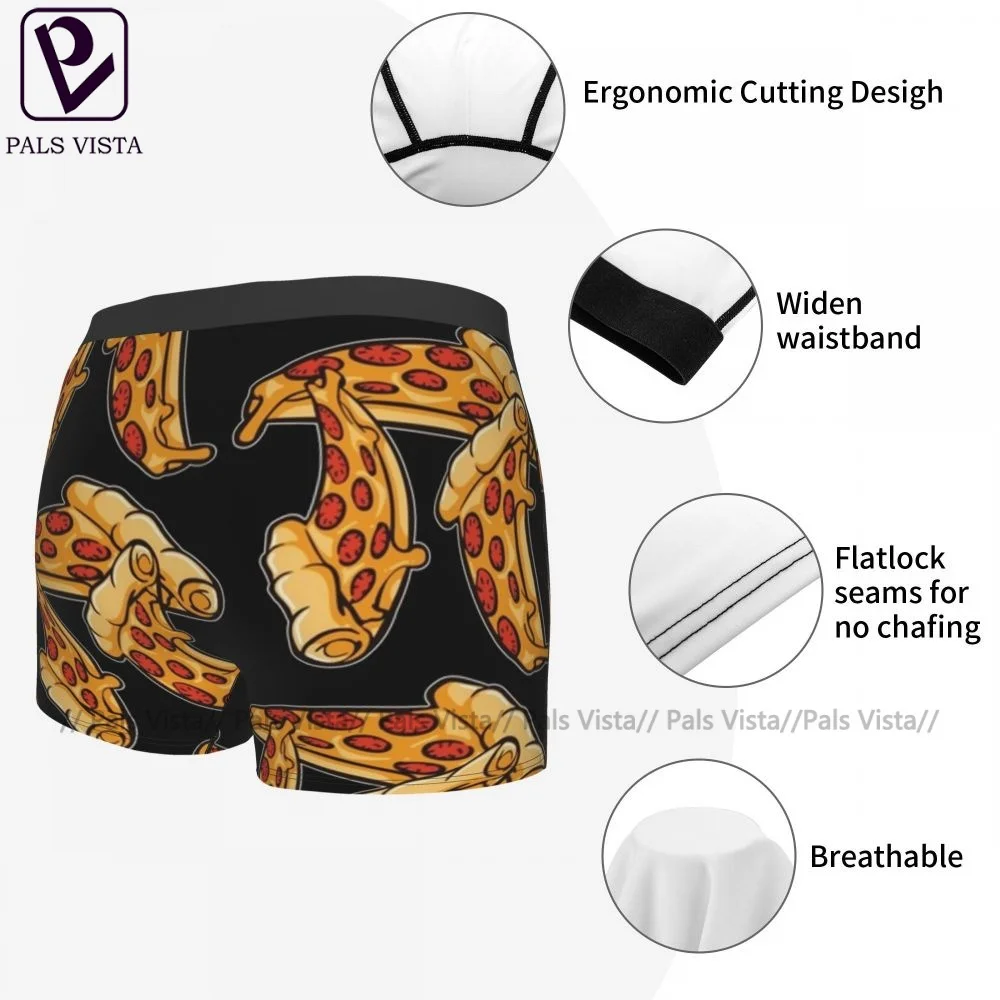 white boxer briefs Pizza Underwear Cute Hot Custom Trunk Polyester Sublimation Males Boxer Brief mens cotton boxer shorts