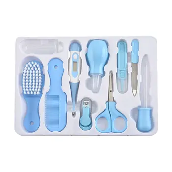 

10Pcs Infant Baby Nail Hair Care Kit Body Thermometer Grooming Clipper Comb