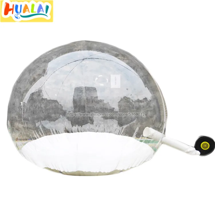 

giant Christmas decoration inflatable snow globe,dome snowflake balloon bubble tent,show ball photo booth with air blown 2.5m