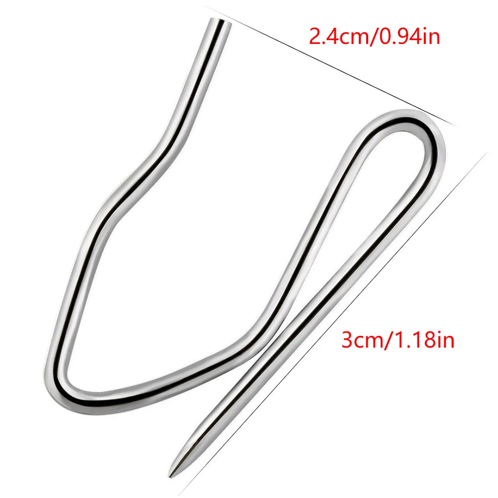 Metal Curtain Hook S-Shaped Pointed Hook Living Room Bedroom Window Curtain Hanging Home Hardware Accessories 60pcs curtain clip