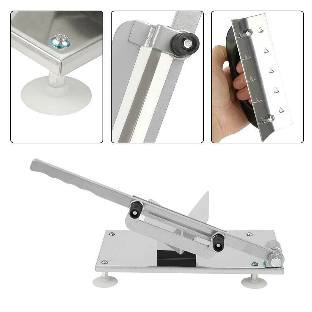 

Manual Meat Slicer Stainless Steel Meat Cutter Beef Mutton Vegetable Food Slicer Home Hogard