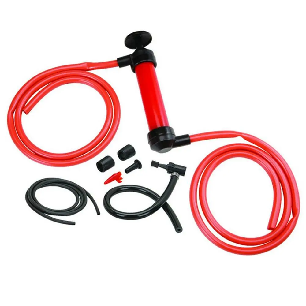 

Free Shipping 1 Set Portable Manual Oil Pump Siphon Tube Car Hose Fuel Gas Extractor Transfer Sucker Inflatable Pump Tool
