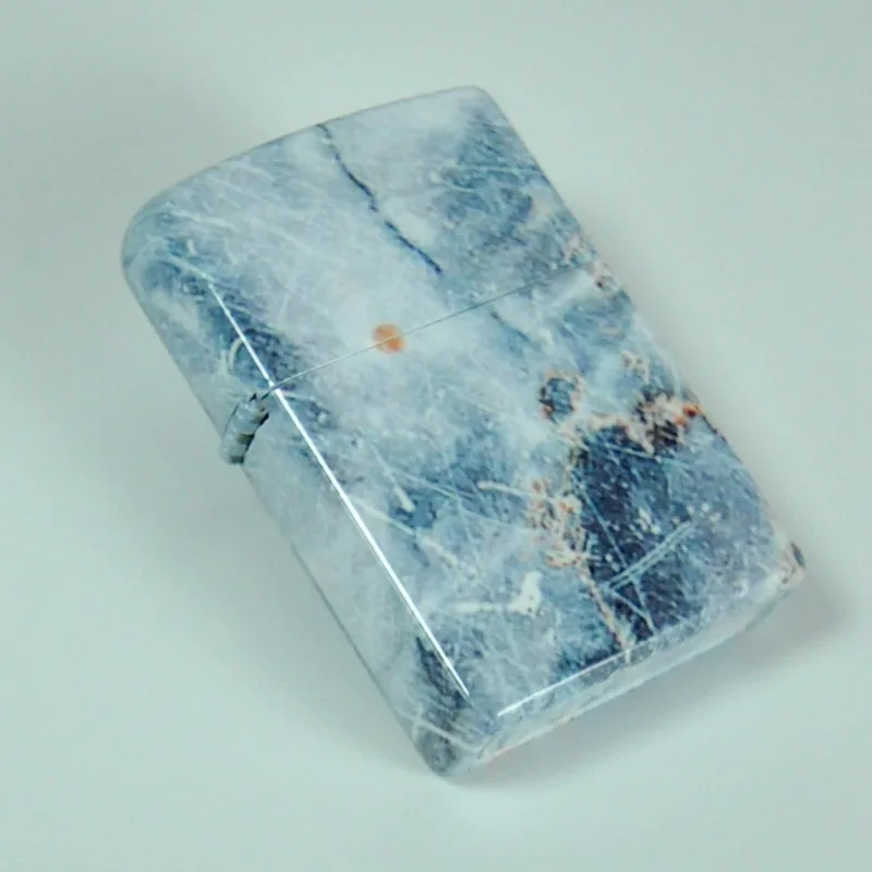 blue marble design copper lighter for zippo 540.