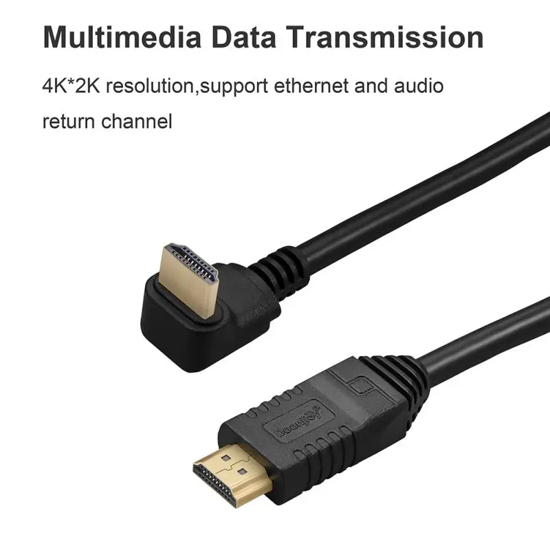 Кабель HDMI 2,0 угол 90/270 градусов HDMI к HDMI кабель 2K* 4K 1M 1,5 M 2M 3M 5M 1080P 3D для ТВ ПК проектор PS3 PS4