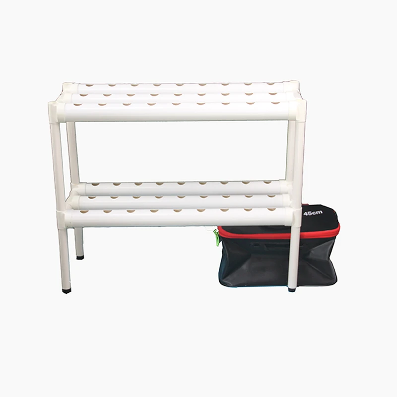 New Type More Stable 54 Holes Hydroponic Systems for 2 Layer 3 Pipes balcony machine Vegetable planting rack | Дом и сад