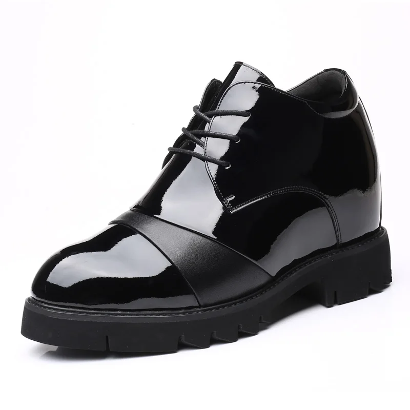 New Inner Heightening Shoes Men's Invisible Inner Heightening 12cm Elevator Shoes Deodorant Business Men's Formal Leather Shoes
