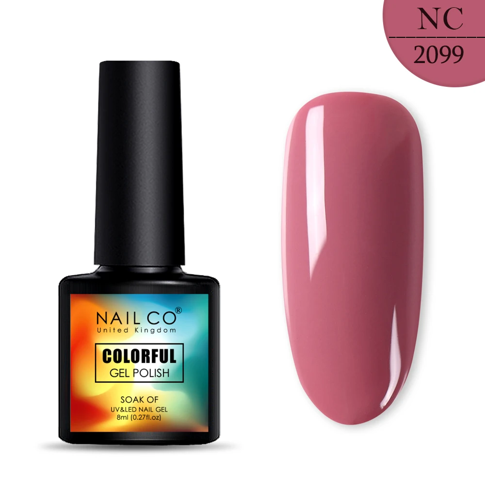 NAILCO, 8 мл, 130 цветов, Гель-лак для ногтей Lucky color, Гель-лак для ногтей, дизайн ногтей, Гель-лак Esmalte Nails Lak Hybrid Soak Off - Цвет: 2099