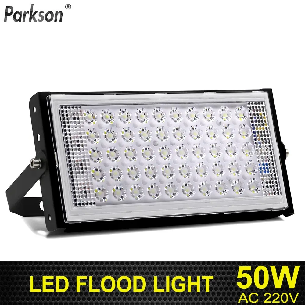 

LED Flood Light 50W AC 220V 240V Outdoor Lighting Waterproof IP65 Floodlight LED Spotlight Big Power Fixture Reflector