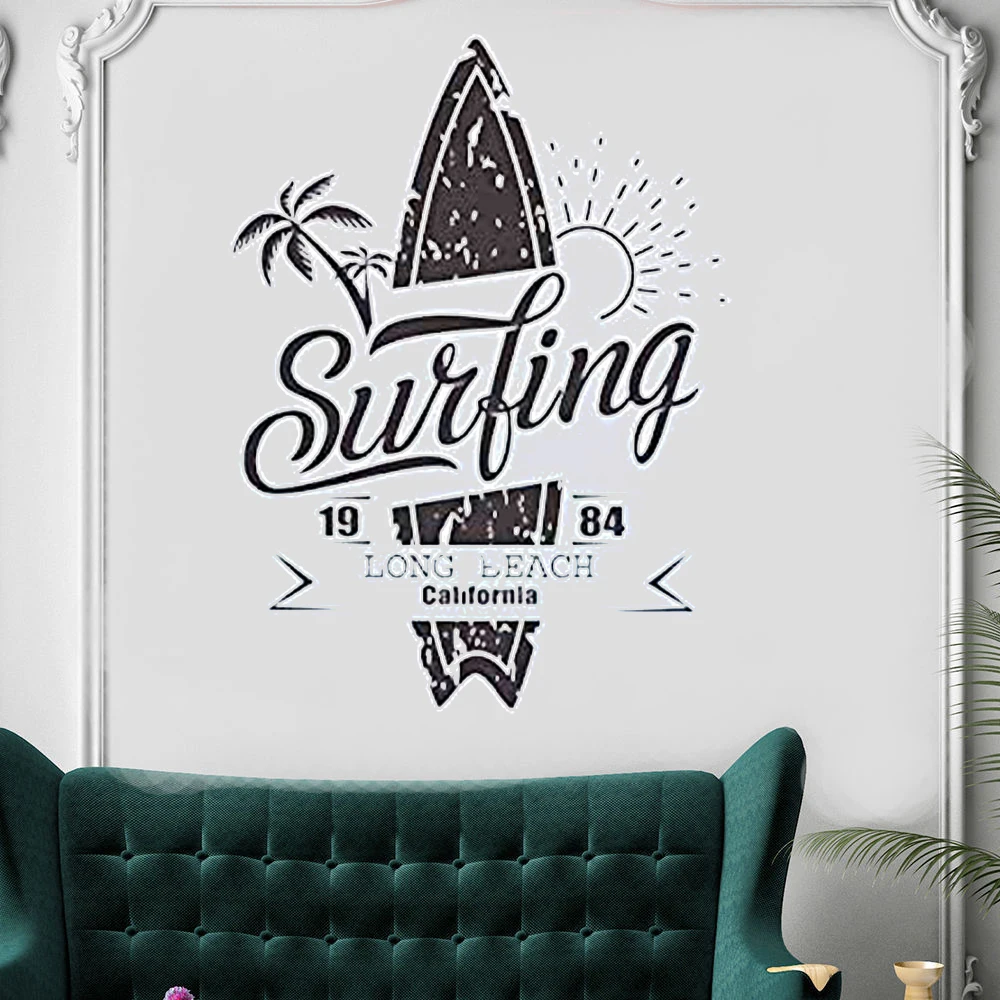 Серфинг Палм-серфинга Наклейки на стены Surfer мальчик настенные наклейки